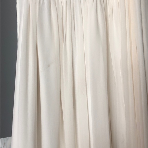 Marchesa Notte White Silk Chiffon Gown - Picture 7 of 8